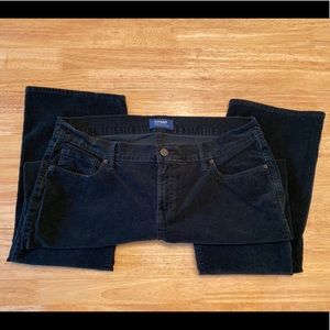 Deep green Old Navy fine wale corduroys